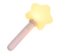 Hamosky Baguette lumineuse en forme d'étoile rechargeable en forme d'étoile pour enfants, bâton lumineux à DEL rechargeable avec modes réglables, chargement USB de type C, 20,4 x 8,8 cm, jouet de fête