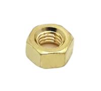 HamPaesk 1-50pcs M1.6 M2 .5 M3 M4 M5 M6 M8 M10 M12 M14 M16 DIN934 Écrou Hexagonal Fileté Métrique en Laiton Écrous Hexagonaux Solides for Vis À Boulons(M2 50pcs)