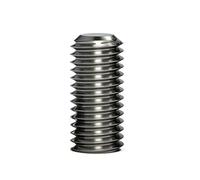 HamPaesk 5-20PCS 304 Stainless Steel Hex Socket Set Screw Flat Point Head M4 M5 M6 M8 Headless Embed Screws(14mm,M5 (10 Pcs))