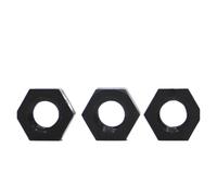 HamPaesk Écrou Hexagonal en Nylon Noir, Bouchon À Vis Plastique, Verrouillage Isolé M2 M3 M4 M5 M6 M8 M10 M12 M14 M16 M18 M20, 10 30 Pièces(M3-30pcs)
