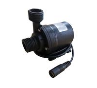 HamPaesk Pompe à Eau Solaire 12 V/24 V CC, 800 l/h, Submersible, Ultra silencieuse, centrifuge, Levage 5 m/6 m, for système de Circulation d'eau(12v)