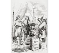Hampden Cromwell et d'autres puritains arrêtés par la proclamation royale lors de la tentative d'émigrer vers les colonies dans le 1634. John Hampden 1595 1643. Propriétaire foncier et politicien