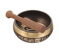 HAMPPLIES 1 Ensemble Bol Des Écritures Bol De Prière Bol De Yoga Bol Clé Grand Bol Chantant Bol Chantant Fait Main Bol Sonore Décoratif Bols Chantants Bols Sonores De Yoga Bois