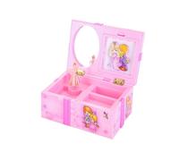 HAMPPLIES 1 Pièce Boîte à Bijoux Musicale Boîtes à Bijoux pour Enfants Organisateur De Bijoux Boîtes à Bijoux Musicales Petites Filles Boîtes à Bijoux Musicales pour Filles Rose