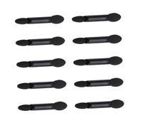 HAMPPLIES 10 pièces Applicateur de Maquillage Éponge à Deux Faces pour à Paupières Noir Brosse Jetable Pratique