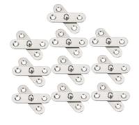 HAMPPLIES 10 Pièces Charnières Invisibles Inox Rotatives Réglables pour Portes Aluminium et Meubles Lot de Charnières Dissimulées Silencieuses et Résistantes à Loxydation