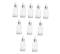 HAMPPLIES 10 pièces Lot de Flacons Pipette Transparents pour Huiles Essentielles Bouteilles Compactes Durables pour Essence et Adaptées Au Voyage et Stockage Pratique