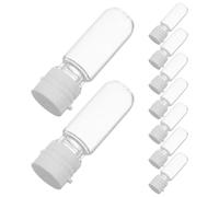 HAMPPLIES 10 Pièces Mini Flacons Verre avec Bouchon Flacons de Voyage Rechargeables pour Huile Essentielle Parfum et Cosmétique Contenants Liquides Antifuite pour Crèmes et Sérums