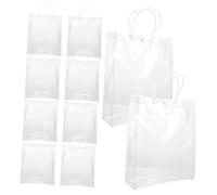 HAMPPLIES 10 Pièces Transparent Gift Bags With Button Closure For Wine Bottles And Small Gifts Convenient Handheld Packaging Bags