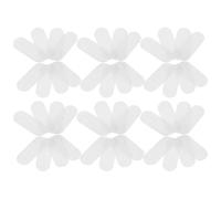 HAMPPLIES 100 Coussinets en Feutrine 5 CM Blancs pour Pinces à Cheveux Goutte d'Eau Accessoires de Bricolage pour Barrettes Artisanales Tapis de Fixation DIY pour Projets Coiffure
