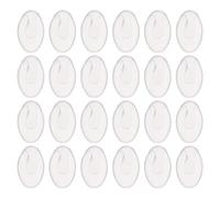 HAMPPLIES 100 Paires Tamps à lunettes en silicone remplacement de plaquette nasale de lunettes plaquettes de nez de remplacement Transparent