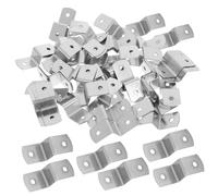 HAMPPLIES 100 Pièces Clips Z Argentés pour et Photo Supports Dangle Robustes Rouille pour Toile et Encadrement Accessoires Fixation Polyvalents pour Table Étagère et Bureau