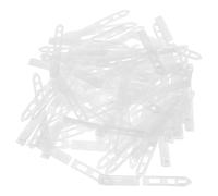 HAMPPLIES 100 Pièces Plastic Hair Sectioning Clips With Teeth DIY Hair Clips Making Kit For And Pets Transparent Non Slip