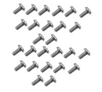 HAMPPLIES 100 Pièces Vis Inox Tête Cylindrique Fendue Kit de Fixation pour Réparation et Entretien Machines