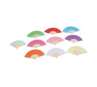 HAMPPLIES 10pièces Éventails Pliants Colorés pour Décoration De Mariage Et Spectacles De Danse pour Événements Festifs Et Créatifs