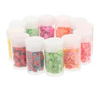 HAMPPLIES 12 boîtes Boîtes Tranches Fruit Argile Polymère pour Décoration Ongles et Bricolage DIY Accessoires Nail Art Colorés et Fêtes