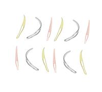 HAMPPLIES 12 pièces Crochet Hook Hair Extension Loop Needle Tool Flexible Wire For Salon And Home Use With Colors Each