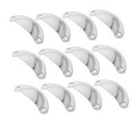 HAMPPLIES 12 pièces Lot de Poignées Demi-lune Fer Vintage pour Placards Poignées Rétro Rustiques pour Cuisine et Meubles Durables avec Vis Incluses Style Classique et Élégant