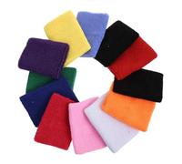 HAMPPLIES 12 Pièces Lot de Protège Poignets Respirants Éponge Bandes de Poignet Absorbantes pour Hommes et Femmes Protection Confortable pour Tennis Basketball et Football