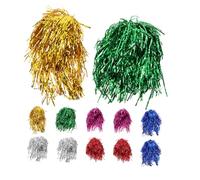 HAMPPLIES 12 pièces Perruques Synthétiques Métalliques Colorées pour Fête Perruque Tinsel pour Cosplay Usage Quotidien Mariage et Carnaval