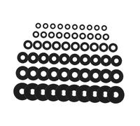 HAMPPLIES 120 pièces Lot de Rondelles Caoutchouc Noires Lourdes Résistantes à Abrasion Patins Antivibrations pour Machine à Laver et Appareils Électroménagers Stabilisateurs Antidérapants