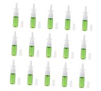 HAMPPLIES 15 pièces Lot de Flacons Vaporisateurs Rechargeables Pet Verts Étanches pour Huiles Essentielles et Sprays Nasaux Format Compact pour Voyage et Usage Quotidien
