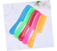 HAMPPLIES 15 pièces Peignes Plastique Colorés Peignes Coiffants Antistatiques Durables avec Poignée Longue pour Salon et Usage Domestique Assortiment de