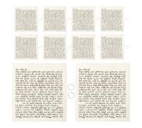 HAMPPLIES 15 Rouleaux de Parchemin Mezouza Casher Anneau Argenté - Parchemin de Porte Juive pour Bénédiction Maison, Décoration Intérieure Hébraïque, Rouleaux de Papier pour