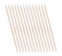 HAMPPLIES 150 Pièces Lot de Bâtonnets Bois Double Face pour Manucure et Pédicure Repousse-cuticules Bois Orange Naturel Outils Multifonctions pour Soins des Ongles à Domicile et Salon