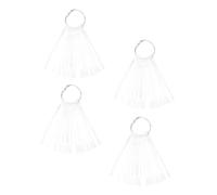 HAMPPLIES 150 pièces Nuancier Ongles Éventail Plaques Affichage Couleur pour Vernis Planches Entraînement Nail Art Transparentes Présentoir Pratique pour Artistes Ongulaires et Salons