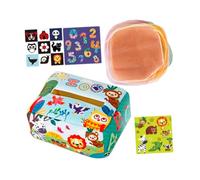 HAMPPLIES 1ensemble Animal Boîte à Jouets Pour Jouet Sensoriel Doux Éducatif Et Amusant Pour Éveiller Les Sens Nés Thème Forêt Avec Bruits Et Mouchoirs