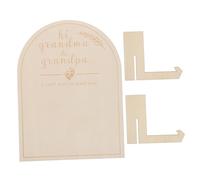 HAMPPLIES 1ensemble Panneau Bois De Jalons Pour Accessoire Annonce De Grossesse Et Décor De Fête De Signe Bois Pour Étapes De Croissance Nés Pour Photos Souvenirs Annonces