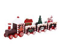 HAMPPLIES 1pièce Décoration Bois Train De Noël Accessoire Festif pour Gâteau Anniversaire pour Fêtes Et Décoration De Table