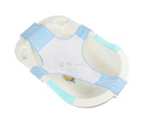 HAMPPLIES 1Pièce Lit de Bain Garçon Fille Réglable Maille Douce et Antidérapante Spécial pour Né Sécurité et Confort pour Bain Nourrissons Couleur Bleu