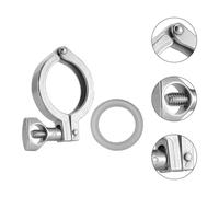 HAMPPLIES 2 ensembles Collier de Serrage Inox avec Joint Silicone Lot de Pinces Robustesse Élevée Résistance Corrosion et Haute Température Serrage Facile et Étanche pour Raccord Tuyau
