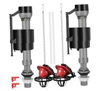HAMPPLIES 2 ensembles Kit de Remplacement Valve Wc avec Flotteur Réglable et Valve à Aiguille Installation Facile pour Chasse Eau Compatibles Résidentiels et Commerciaux