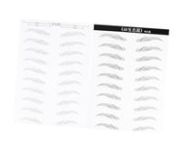 HAMPPLIES 2 Feuilles Autocollants Sourcils Simulation Poils Imperméables Kit Maquillage Sourcils Femme Facile à Appliquer