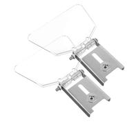 HAMPPLIES 2 Pièces Bouclier de Protection pour Meuleuse Établi Acier Inoxydable Écran Transparent Poussière avec Fixation Facile Accessoire de Sécurité pour Banc de Travail