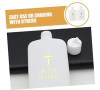 HAMPPLIES 2 Pièces Bouteilles Eau Bénite Flacons Plastique pour Rituels Religieux Baptêmes et Décoratives