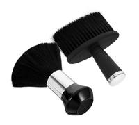 HAMPPLIES 2 pièces Brosse Cou Barbier Douce Brosse Dépoussiérante pour Cheveux Cassés Entretien Barbe Homme Nettoyage Précis et Portable pour Salon et Usage Quotidien