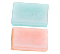 HAMPPLIES 2 pièces Brosse Garçon Fille Sensorielle avec Éponge Douce Masseur pour Shampooing Brosse Bain Né et Nourrisson Stimule Développement Tactile