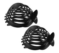 HAMPPLIES 2 Pièces Bun Hair Shaper Clips No Slip Spiral Dome Maker For Voluminous Natural Updo Buns Suitable For Thick Curly And Long Hair Easy Styling Accessories And Special Occasions
