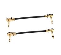 HAMPPLIES 2 pièces Câble de Effet Guitare Câble Patch Instrument Flexible pour Amplificateur et Basse Transmission Haute Facile à Utiliser et Remplacer