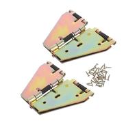 HAMPPLIES 2 Pièces Charnières de Meuble Pliantes Lourdes Support Robuste pour Table à Rabat Charnières à Ressort pour Optimisation Espace Salon Bureau Cuisine Salle à Manger