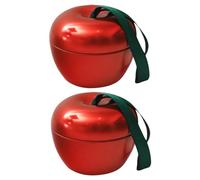 HAMPPLIES 2 pièces Coffret Cadeau Pomme Durable Boîte à Festive pour Noël Petite Boîte Vide pour Surprises et
