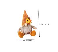 HAMPPLIES 2 pièces Décoration Automne GNOME Suspendu Poupées GNOME de Thanksgiving avec Chapeaux Tricotés Ornements Naturels pour Table et Maison Accessoires Festifs Intérieur