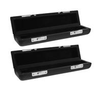 HAMPPLIES 2 Pièces Étui pour Piccolo avec Doublure Douce Boîte de Rangement Noire Protection Antichoc pour Instrument à Vent Concerts et Entraînements