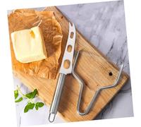 HAMPPLIES 2 Pièces Kit Trancheur Beurre et Fromage Acier Inoxydable Outil de Coupe Ergonomique pour Bloc Dur et Facile à Organiser Usage Cuisine Maison et Professionnel