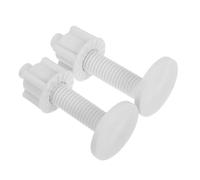 HAMPPLIES 2 pièces Kit Vis Plastique pour Fixation Siège de Toilette avec Mécanisme de Rapide Compatible Universellement pour Abattants Wc Installation et Remplacement Facile