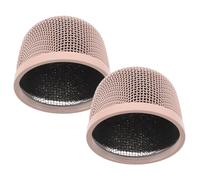 HAMPPLIES 2 Pièces Microphone Replacement Metal Mesh Cover Wind Noise Reduction Compatible With Studio And Stage Mics